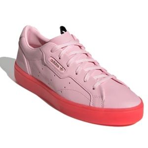 Adidas Sleek in Diva Pink with Translucent Red Sole